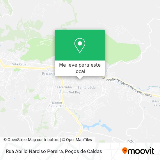 Rua Abílio Narciso Pereira mapa