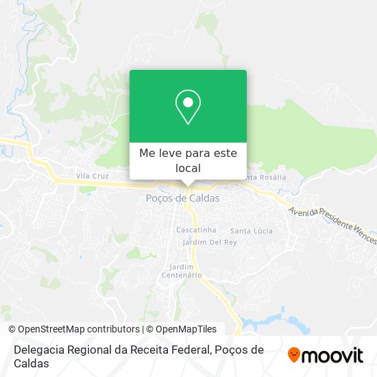 Delegacia Regional da Receita Federal mapa