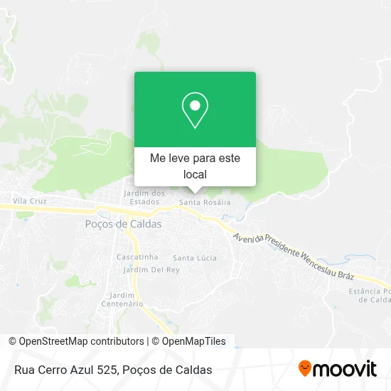 Rua Cerro Azul 525 mapa