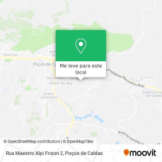 Rua Maestro Alpi Frison 2 mapa