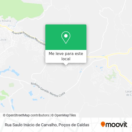 Rua Saulo Inácio de Carvalho mapa