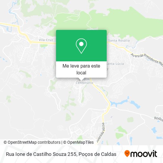 Rua Ione de Castilho Souza 255 mapa