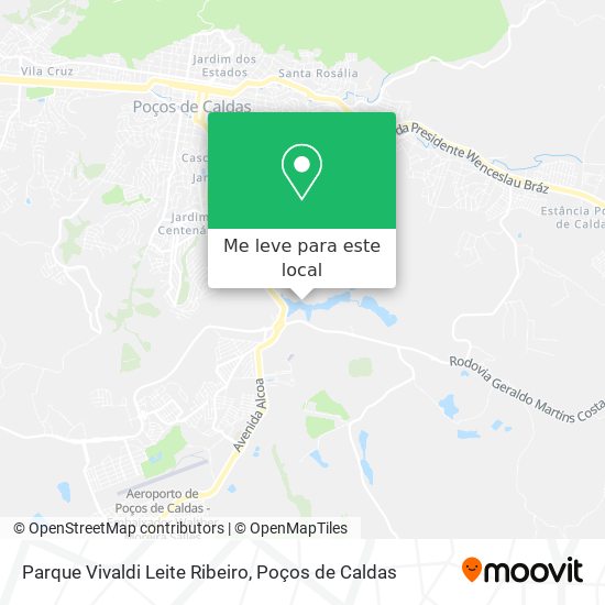 Parque Vivaldi Leite Ribeiro mapa
