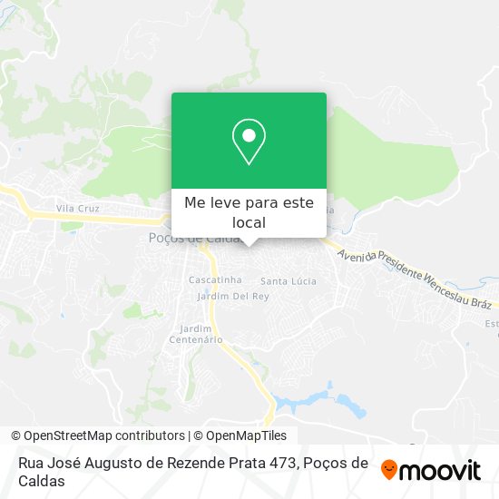 Rua José Augusto de Rezende Prata 473 mapa