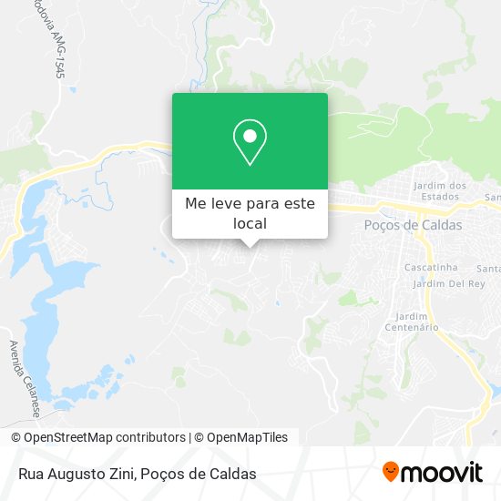 Rua Augusto Zini mapa