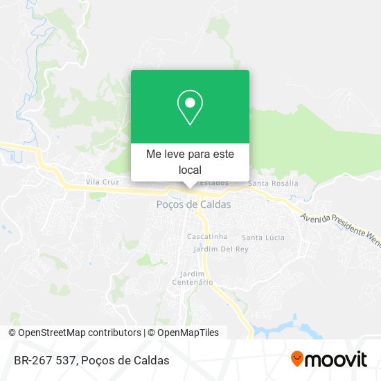 BR-267 537 mapa