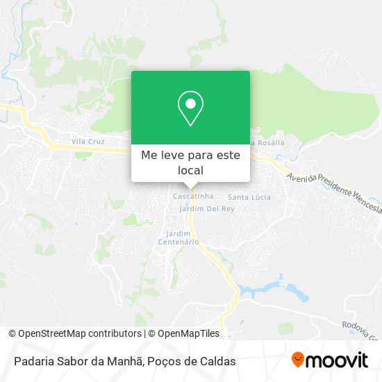 Padaria Sabor da Manhã mapa