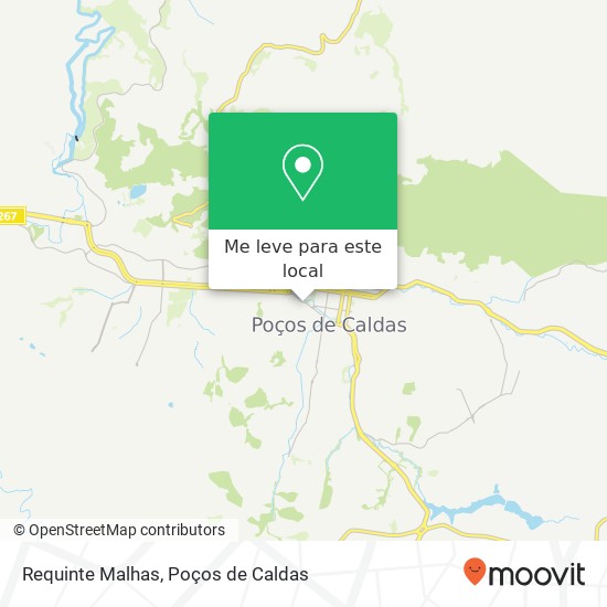 Requinte Malhas, Rua Junqueiras, 262 Região Urbana Homogênea IX Poços de Caldas-MG 37701-033 mapa