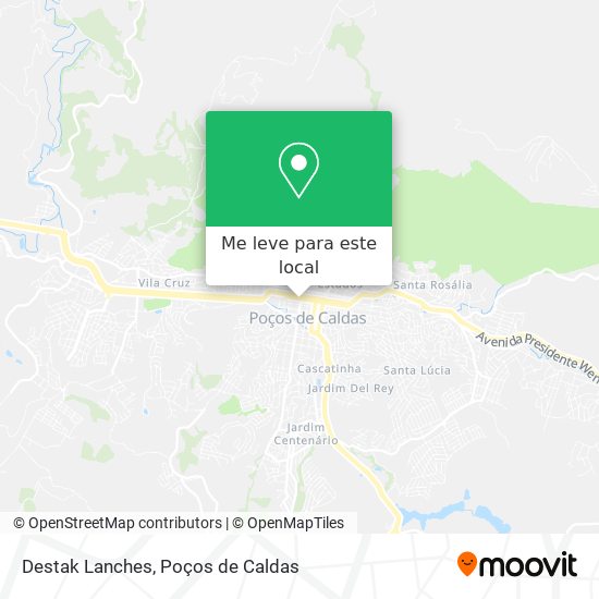Destak Lanches mapa