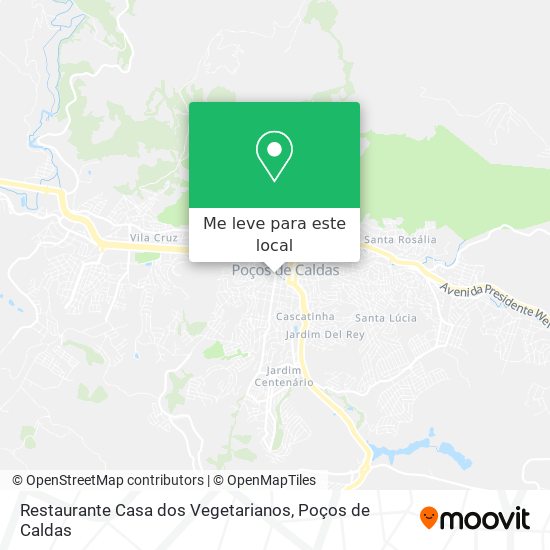 Restaurante Casa dos Vegetarianos mapa