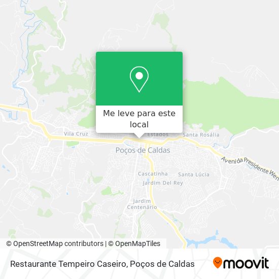 Restaurante Tempeiro Caseiro mapa