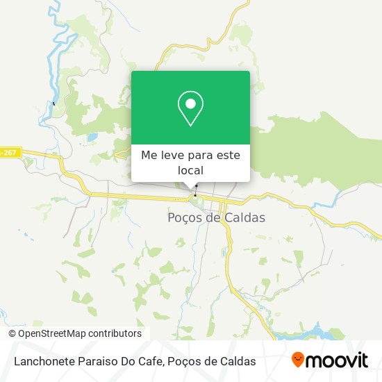 Lanchonete Paraiso Do Cafe mapa
