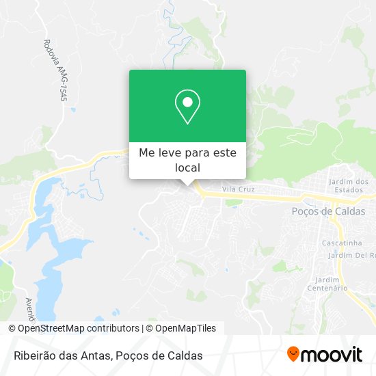 Ribeirão das Antas mapa