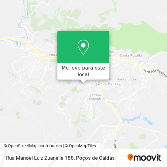 Rua Manoel Luiz Zuanella 188 mapa