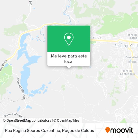 Rua Regina Soares Cozentino mapa