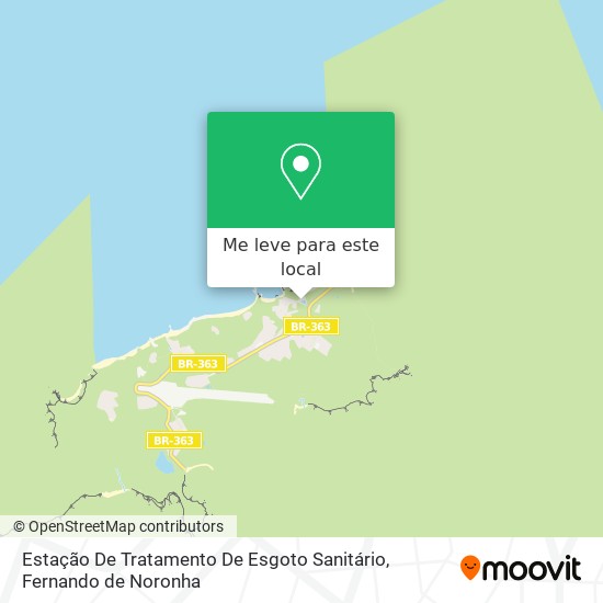 Estação De Tratamento De Esgoto Sanitário mapa