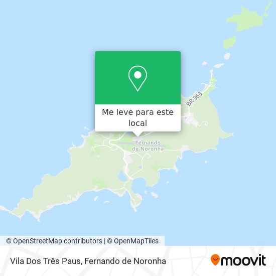 Vila Dos Três Paus mapa