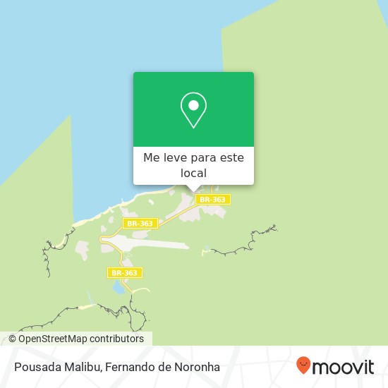 Pousada Malibu mapa