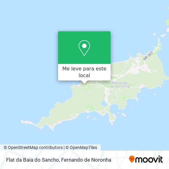 Flat da Baia do Sancho mapa