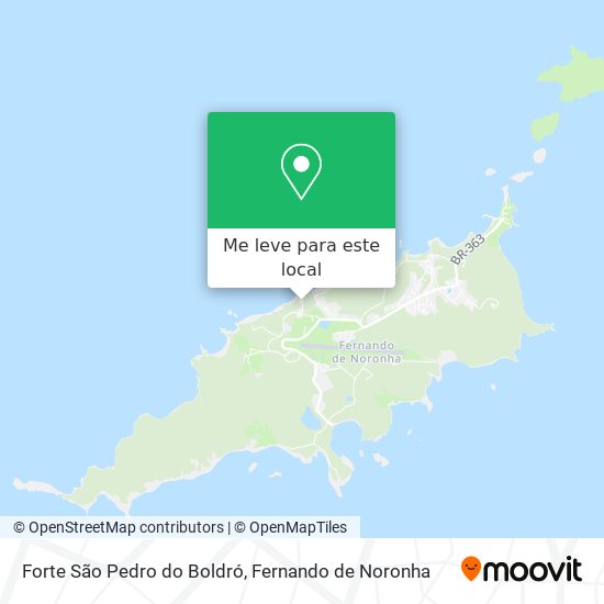 Forte São Pedro do Boldró mapa