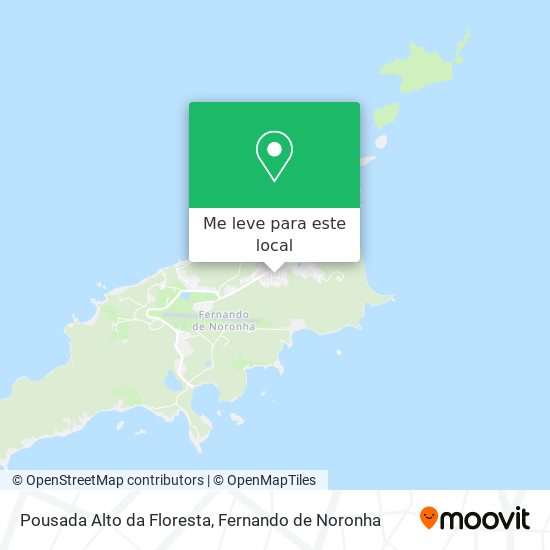 Pousada Alto da Floresta mapa