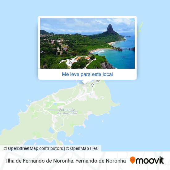 Ilha de Fernando de Noronha mapa