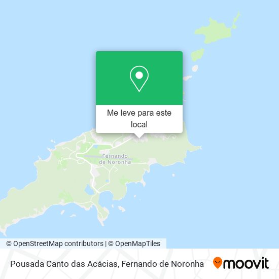 Pousada Canto das Acácias mapa