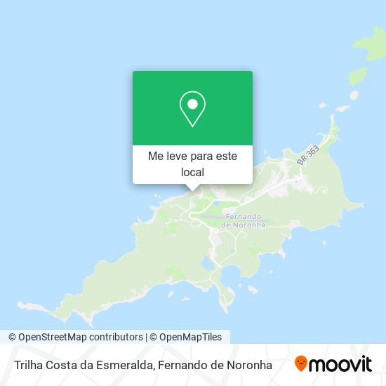 Trilha Costa da Esmeralda mapa