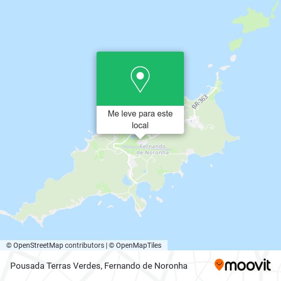 Pousada Terras Verdes mapa