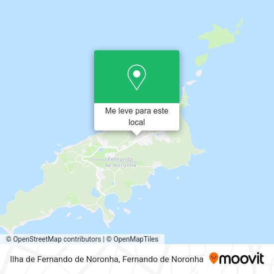 Ilha de Fernando de Noronha mapa