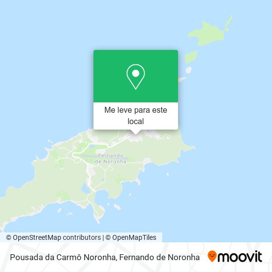 Pousada da Carmô Noronha mapa