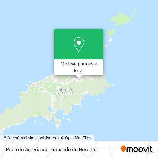 Praia do Americano mapa