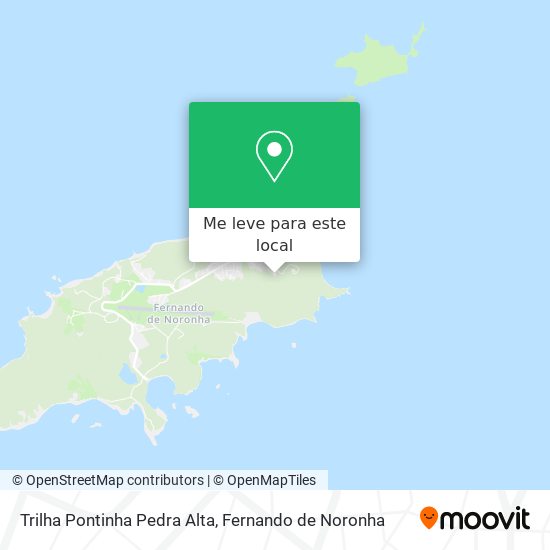 Trilha Pontinha Pedra Alta mapa