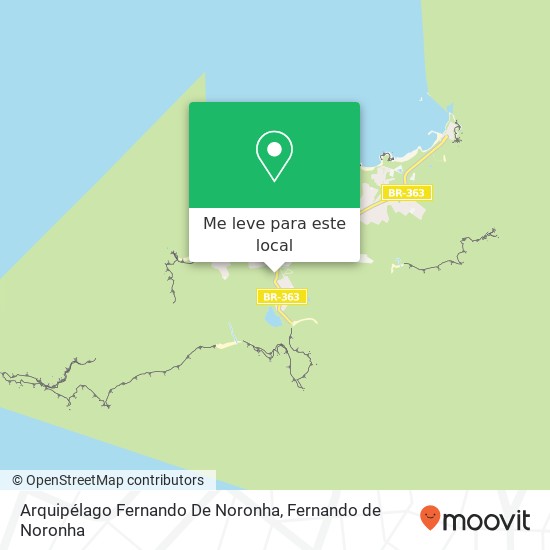 Arquipélago Fernando De Noronha mapa