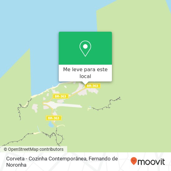 Corveta - Cozinha Contemporânea, Rua São Miguel, 342 Fernando de Noronha Fernando de Noronha-PE 53990-000 mapa