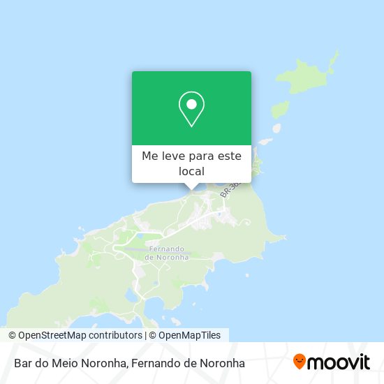 Bar do Meio Noronha mapa