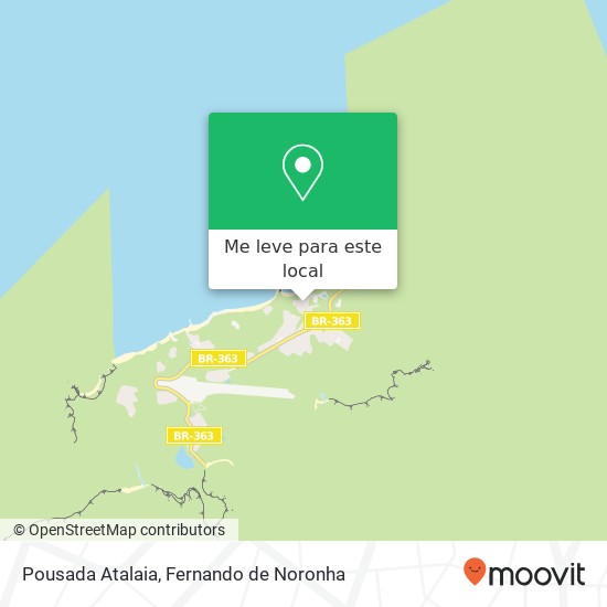 Pousada Atalaia mapa