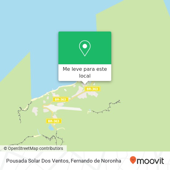 Pousada Solar Dos Ventos mapa