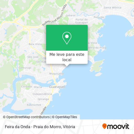 Feira da Onda - Praia do Morro mapa