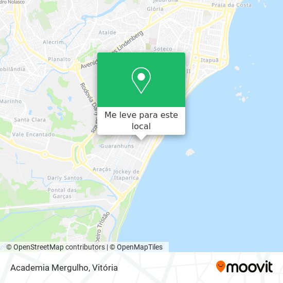 Academia Mergulho mapa