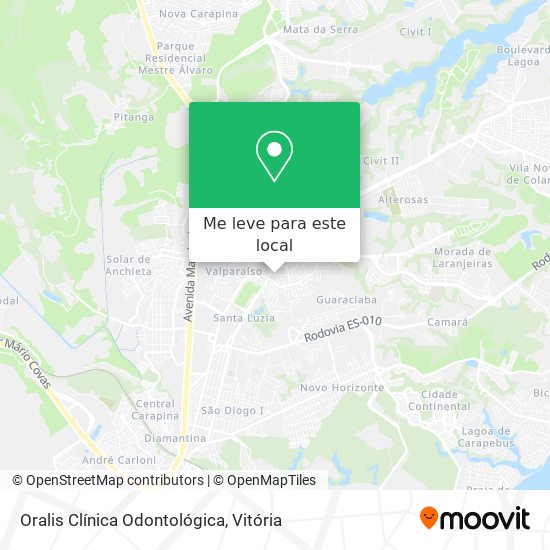 Oralis Clínica Odontológica mapa