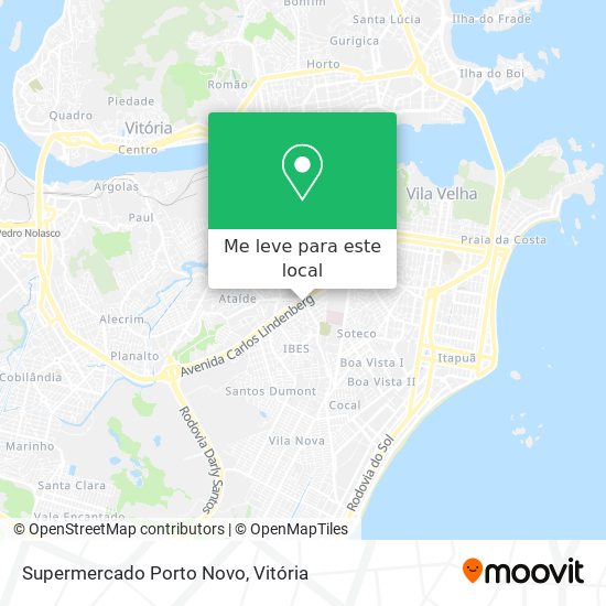 Supermercado Porto Novo mapa