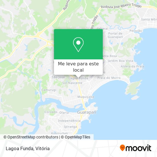 Lagoa Funda mapa
