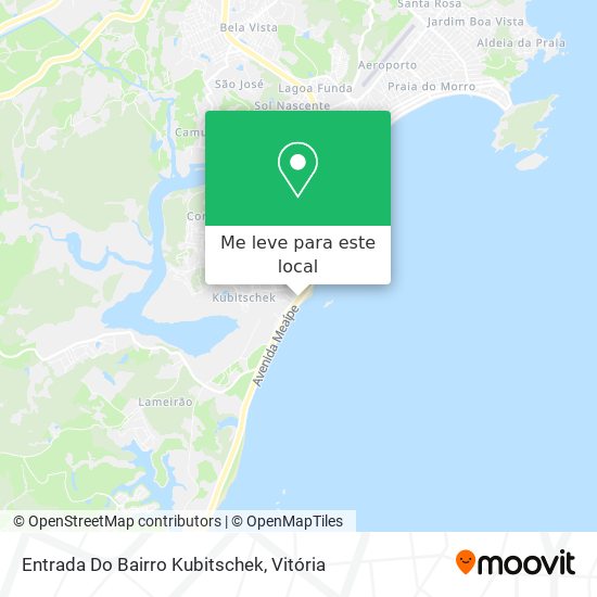 Entrada Do Bairro Kubitschek mapa