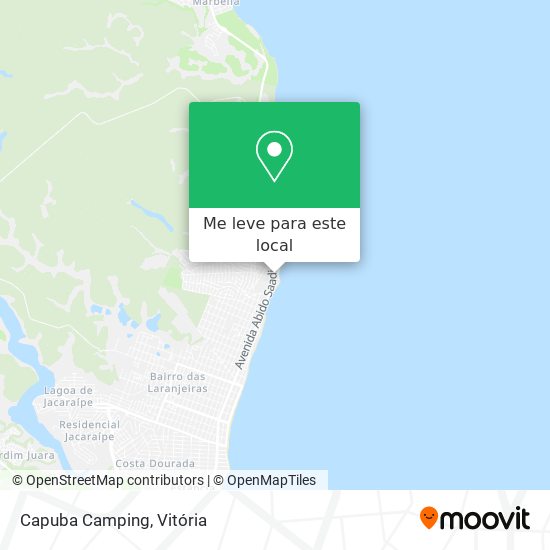Capuba Camping mapa