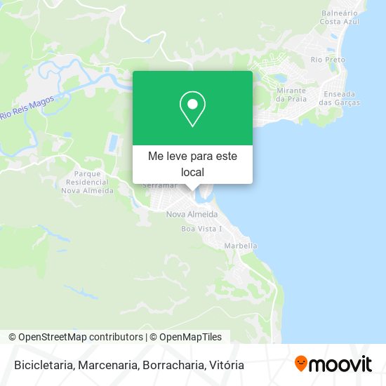 Bicicletaria, Marcenaria, Borracharia mapa