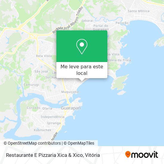 Restaurante E Pizzaria Xica & Xico mapa