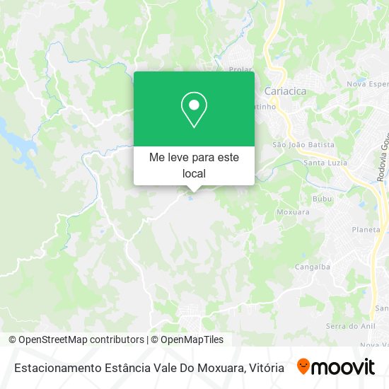 Estacionamento Estância Vale Do Moxuara mapa