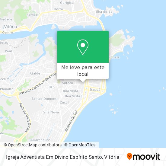 Igreja Adventista Em Divino Espírito Santo mapa