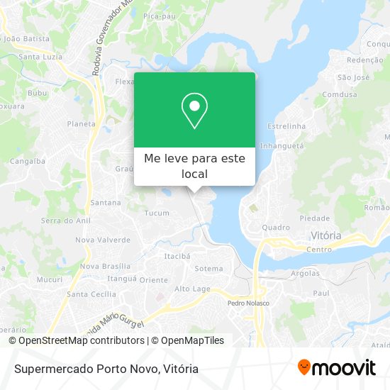 Supermercado Porto Novo mapa